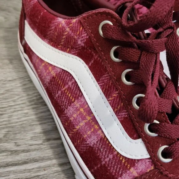 Vans Sk8-hi platform oldskool burgandy sneaker - Picture 2 of 7